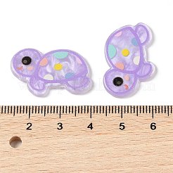 アクリル カボション  海洋動物  カメ  18.5x27.5x2mm&nbsp;OACR-H115-01D