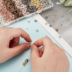 1600個8色ccbプラスチックビーズ  ドーナツ  ミックスカラー  16x2mm  穴：3mm  200pc /カラー&nbsp;KY-AR0001-33