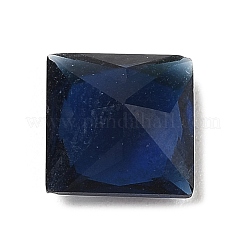 ポイントガラスラインストーンカボション  多面カット正方形  ミックスカラー  8x8x4~5mm&nbsp;GLAA-B012-38A