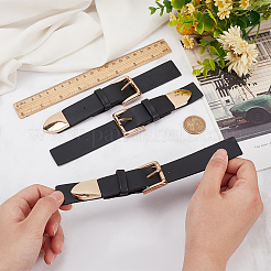 PUレザーバックルラッチ  服飾材料  ライトゴールド  18.1~22.4x3.65x1.1cm&nbsp;FIND-WH0139-311A