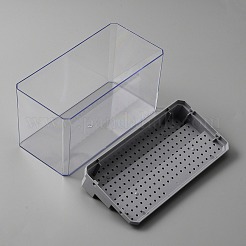 3段透明アクリルミニビルディングブロックプレゼンテーションボックス  防塵組み立てミニフィギュア  模型玩具ショーケース  グレー  完成品：9x18x10.1cm  約2個/セット&nbsp;LS-ODIS-WH0025-78B