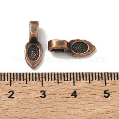 チベットのスタイルペンダントベイル  カドミウムフリー＆鉛フリー  グルーオン保釈  赤銅鉱  長さ16mm  6 mm幅  厚さ5mm  穴：3mm&nbsp;LS-RAB3357Y