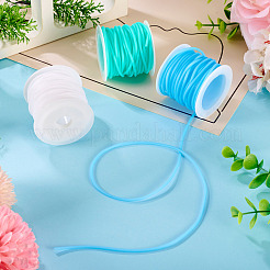 15m中空パイプPVC管状合成ゴムコード  プラスチックスプール3個付き。  ミックスカラー  2mm  穴：1mm  3色  5m /カラー&nbsp;RCOR-TA0001-21B