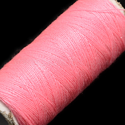 布地やDIYクラフト用品402ポリエステル縫糸コード  ライトコーラル  0.1mm  約120m /ロール  10のロール/袋&nbsp;OCOR-R027-27