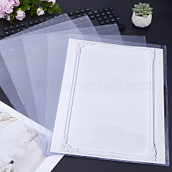 透明プラスチック名刺ホルダー12個  長方形  透明  442x317x1.2mm  12pc&nbsp;AJEW-FH0009-08B