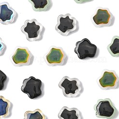 20個5色ガラスビーズ  温度感知色変化ビーズ  花  ミックスカラー  13.5x13.5x5mm  穴：1.3mm  4個/カラー&nbsp;GLAA-FS0002-53