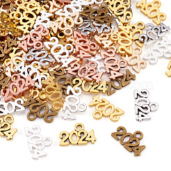 140本7色合金ペンダント  数2024  ミックスカラー  9x14x1mm  穴：1.6~1.8mm  20個/スタイル&nbsp;FIND-TA0004-55