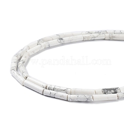 天然石ハウライトビーズ連売り  コラム  16x4mm  穴：1mm  約24個/連  15.16''~15.28''（38.5~38.8センチメートル）&nbsp;G-K337-04