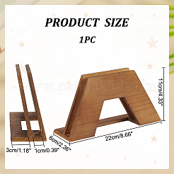 木製レコードディスプレイスタンド  ペルー  22x6x11cm&nbsp;ODIS-WH0030-130