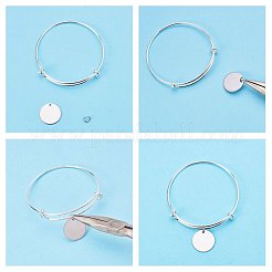 ステンレススチールペンダント  ステンレス鋼色  18~26x9~21x1mm  穴：2~3mm&nbsp;STAS-BC0003-01