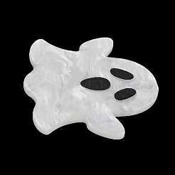 オペークアクリルパーツ  ハロウィーンのテーマ  ゴースト  38x38x2.5mm  穴：1.5mm&nbsp;OACR-D311-001B
