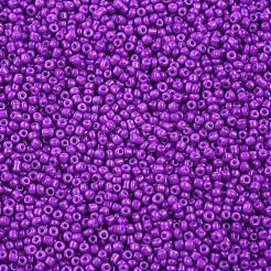 焼付塗装ガラスシードビーズ  ミディアム蘭  12/0  1.5~2mm  穴：0.5~1mm  約30000個/袋&nbsp;SEED-S001-K13