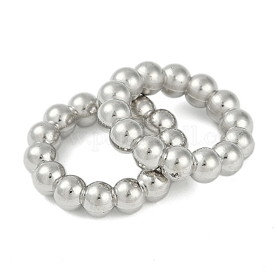 CCBプラスチックフレームコネクター  ボールリング  プラチナ  23x24x5mm  内径：15x14mm&nbsp;CCB-G020-42E-P-1