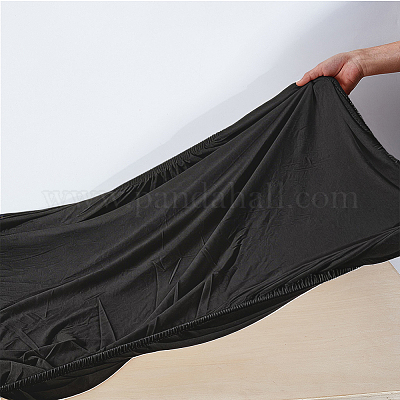 ポリエステルテーブルクロス  家の装飾用  長方形  ブラック  1940x885x0.4mm&nbsp;AJEW-WH20054-374A-1