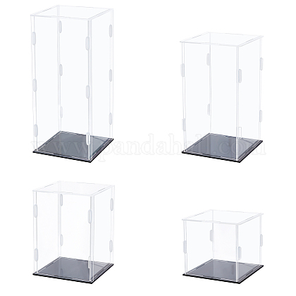 4セット4スタイルのアクリルディスプレイボックス モデル玩具