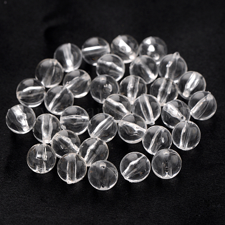 アクリルビーズ  ラウンド  トランスペアレント  10mm  穴：1.5mm  約880個/500g&nbsp;PL526-1