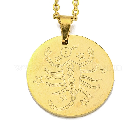 星座ペンダントネックレス 201 ステンレススチールアズキ