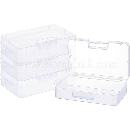 プラスチックビーズ収納ケース 長方形 透明 16x9x4cm インナー対策:14x8.5のCM CON-BC0005-34-1