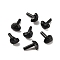 Plastic Triangular Safety Noses, for Doll Making, Black, 0.6x0.65x1cm