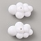 Opaque Acrylic Beads, Cloud, WhiteSmoke, 33x23x17.5mm, Hole: 1.8mm