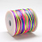 Nylon Satin Rattail Cord, for Bracelet Jewelry Making Chinese Knot Macrame Craft, Colorful, 2.5mm, about 32.81 Yards(30m)/Roll