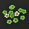 Narcissus Embossing Dried Flowers, for Cellphone, Photo Frame, Scrapbooking DIY Handmade Craft, Lime Green, 7mm, 20pcs/box