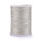 Polyester Metallic Thread, Antique White, 1mm, about 7 yards/roll