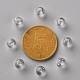 透明なアクリルビーズ  ラウンド  透明  6x5mm  穴：1.8mm  約4400個/500g&nbsp;MACR-S370-A6mm-205-3