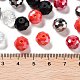 ガラスビーズ  多面カット  ロンデル  銀  10x8mm  穴：1mm  約560個/500g&nbsp;EGLA-A034-LM10mm-14-3