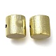 UVメッキ CCB プラスチックビーズ  テクスチャー  コラム  シャンパンゴールド  13.5x14mm  穴：2mm&nbsp;CCB-D008-07G-1