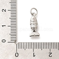 ラックメッキ天然宝石魚チャーム  真鍮のセッティングと丸カン付き  長持ちメッキ  鉛フリー＆カドミウムフリー  プラチナ  15x6.5x2.5mm  穴：3.5mm&nbsp;KK-L225-013P