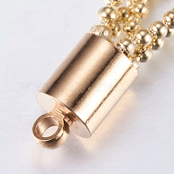 鉄球チェーンタッセルペンダント  ビッグペンダント  ライトゴールド  81x5mm  穴：2mm&nbsp;IFIN-K033-03G
