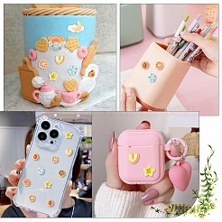 オペーク樹脂カボション  模造食品  ケーキとペストリー  ミックスカラー  12~14x12~13x6~8mm&nbsp;RESI-CJC0012-37A