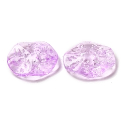 透明ガラスビーズ  葉っぱ  蘭  25.5x5.5mm  穴：1.6mm&nbsp;GLAA-A012-01E