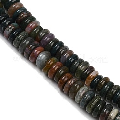 天然石インディアン瑪瑙ビーズ連売り  ロンデル  6~6.5x2~3mm  穴：0.8mm  約152~162個/連  14.57~15.20''（37~38.6センチメートル）&nbsp;G-Q159-B24-01