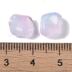 ペイントガラスビーズを焼く  ナゲット  プラム  8x9.5x5mm  穴：0.8mm&nbsp;GLAA-S202-12E