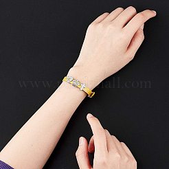 キットを作るDIYブレスレット  PUレザー時計バンドストラップと合金ラインストーンスライドチャーム付き  混合図形  ミックスカラー  時計バンドストラップ: 12 個/セット&nbsp;DIY-NB0004-37