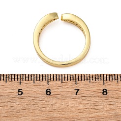 女性用真鍮マイクロパヴェキュービックジルコニアオープンカフリング  18KGP本金メッキ  ヘビ  内径：17mm&nbsp;RJEW-G341-03G-02