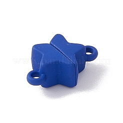 スター合金マグネットクラスプ  ペンダント・ネックレス製作用  ブルー  11x16x6mm  穴：1.5mm&nbsp;FIND-C013-03E