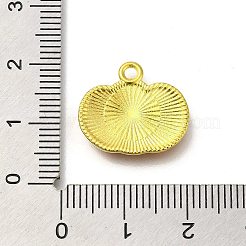 ハロウィンテーマアロイエナメルペンダント  ゴールドカラー  カボチャ  16x18x2.5mm  穴：1.8mm&nbsp;ENAM-D067-02G-01