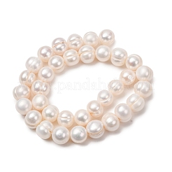 天然養殖淡水パールビーズ連売り  ポテト  古いレース  11~12mm  穴：0.6mm  約35個/連  13.78''（35センチメートル）&nbsp;PA-CBABE82-09B