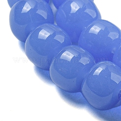 ジェイド風ガラスビーズ連売り  バレル  藤紫色  8x6mm  穴：1.6mm  約61~62個/連  14.84''~15.16''（37.7~38.5センチメートル）&nbsp;GLAA-NH0002-A02