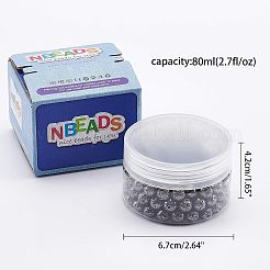 電気メッキされた天然溶岩岩ビーズ  ラウンド  バンピー  ガンメタ色メッキ  9mm  穴：1mm  141個/箱&nbsp;G-NB0001-91B