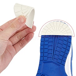 滑り止めゴム靴底4袋  ブーツ用の耐摩耗性の隆起した穀物修理ソールパッド  革靴  半円  フローラルホワイト  84x36.5x5mm  2個/袋&nbsp;AJEW-DJ0004-79B