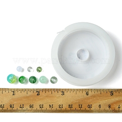 DIY 丸型アクリルビーズブレスレット作成キット  グリーン  6~10x0.8~10mm  穴：1.4~2mm.&nbsp;DIY-FS0007-02D