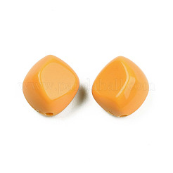 不透明なアクリルビーズ  ナゲット  オレンジ  15.5x14x11mm  穴：1.8mm  約380個/500g&nbsp;MACR-S373-137-A07