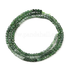 天然ミャンマー玉玉連売り  ファセットテーブルカットキューブビーズ  2.5x2.5x2mm  穴：0.5mm  約195~197個/連  15.35''~15.55''（39~39.5センチメートル）&nbsp;G-K376-D02-2.5x2.5mm