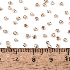 12/0 ガラスシードビーズ  メタリックカラースタイル  ラウンド  ゴールド  12/0  2mm  穴：1mm  約30000個/ポンド&nbsp;SEED-A017-2mm-1107