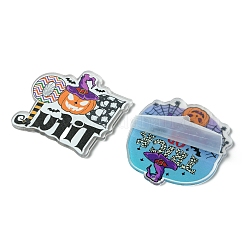 18個9スタイルプリントアクリルパーツ  混合図形  27.5~45x29.5~43x2~2.5mm  穴：1~1.6mm  2個/スタイル&nbsp;OACR-FS0001-74