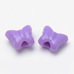プラスチックビーズ  蝶  ミックスカラー  10x11.5x6.5mm  穴：3mm  約1425個/500g&nbsp;MACR-S272-36